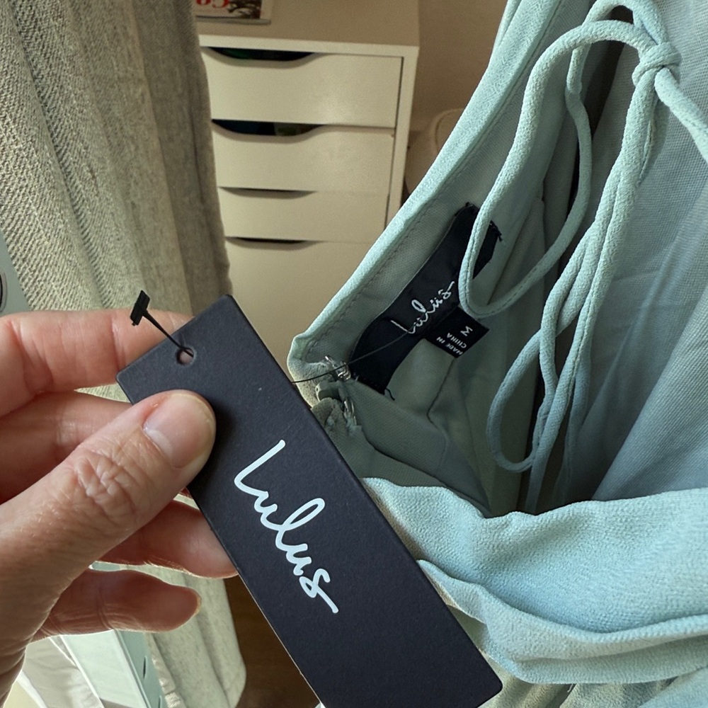 Lulu's Sage Ruffle-Shoulder Maxi Dress - Picture 7 of 9